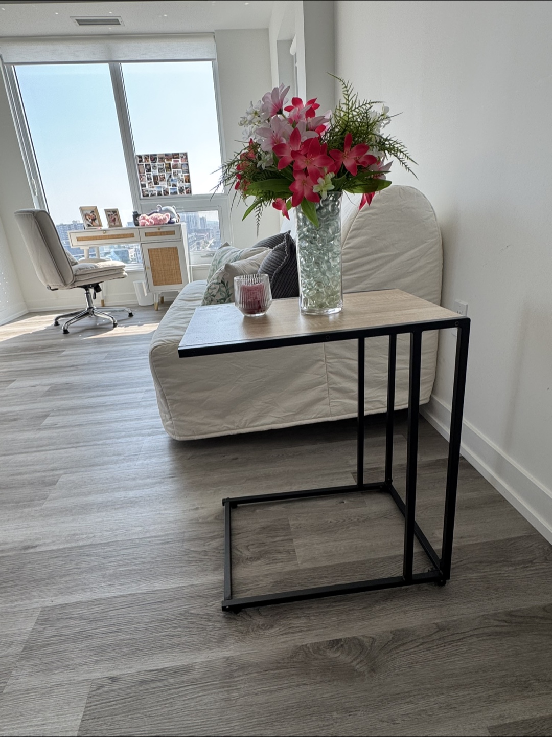 Side Table with Metal Frame - photo 2