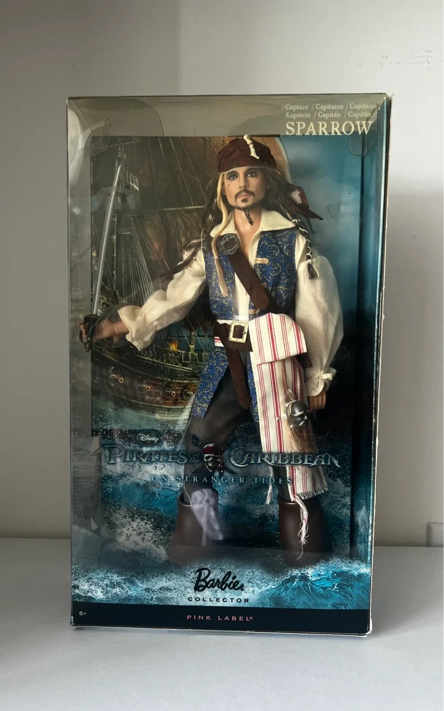 Captain Jack Sparrow Barbie Doll - Pirates of the Caribbean thumbnail