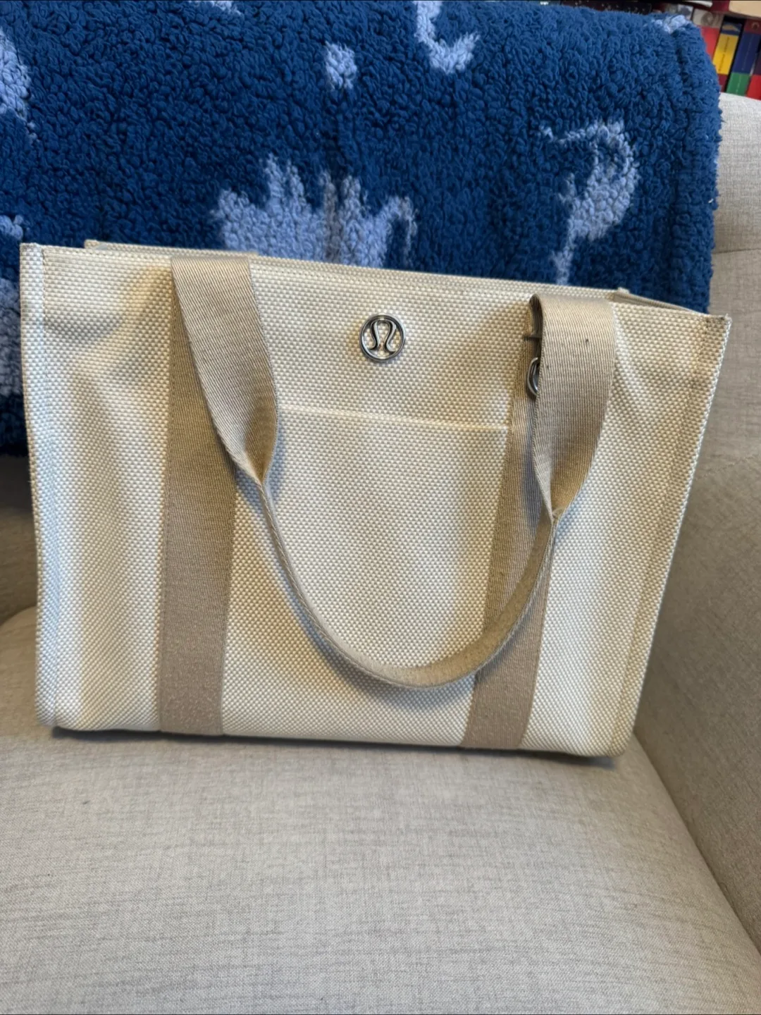 Lululemon Two tone canvas Tote Bag thumbnail