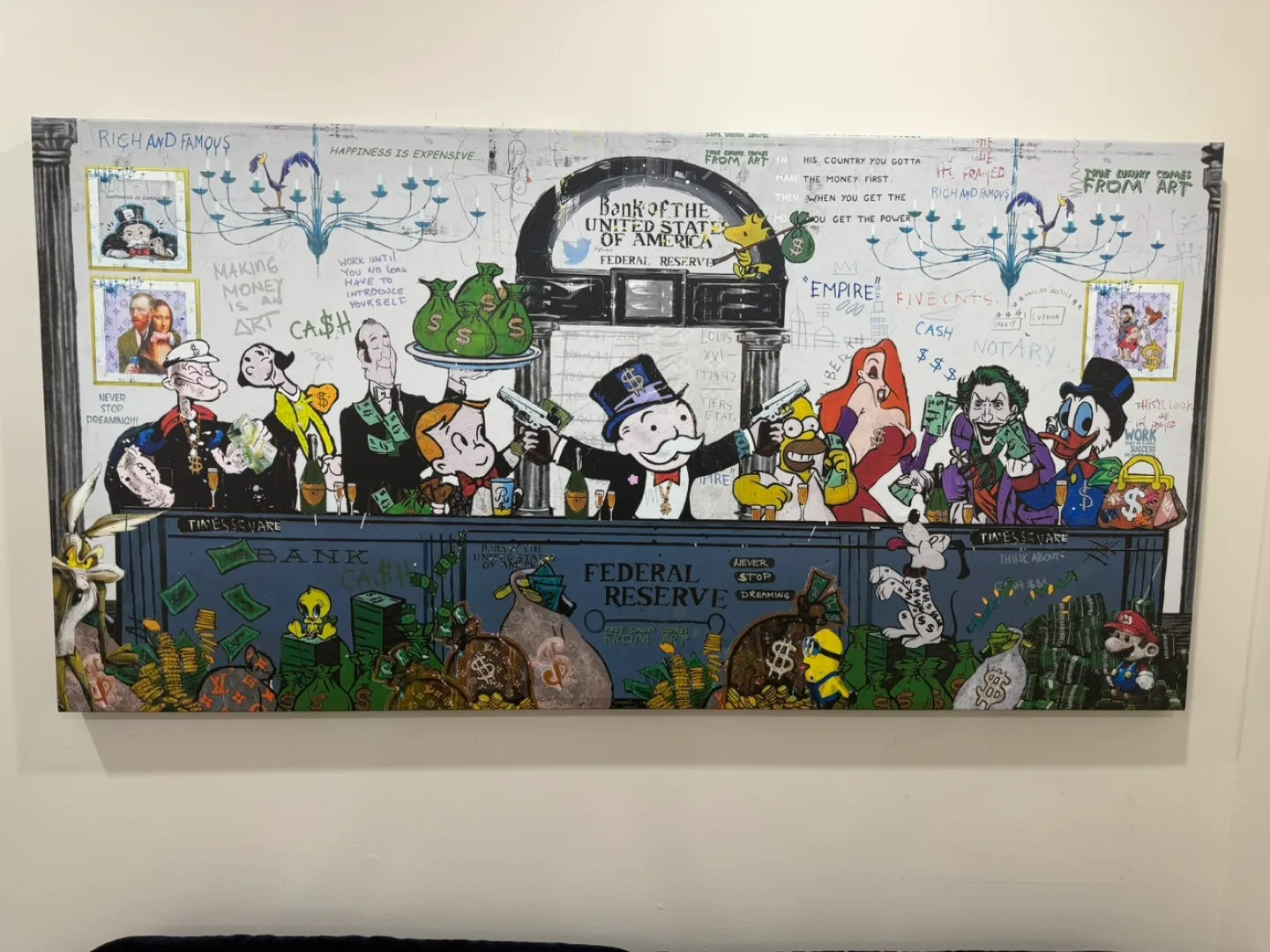 Rich and Famous Art Canvas thumbnail