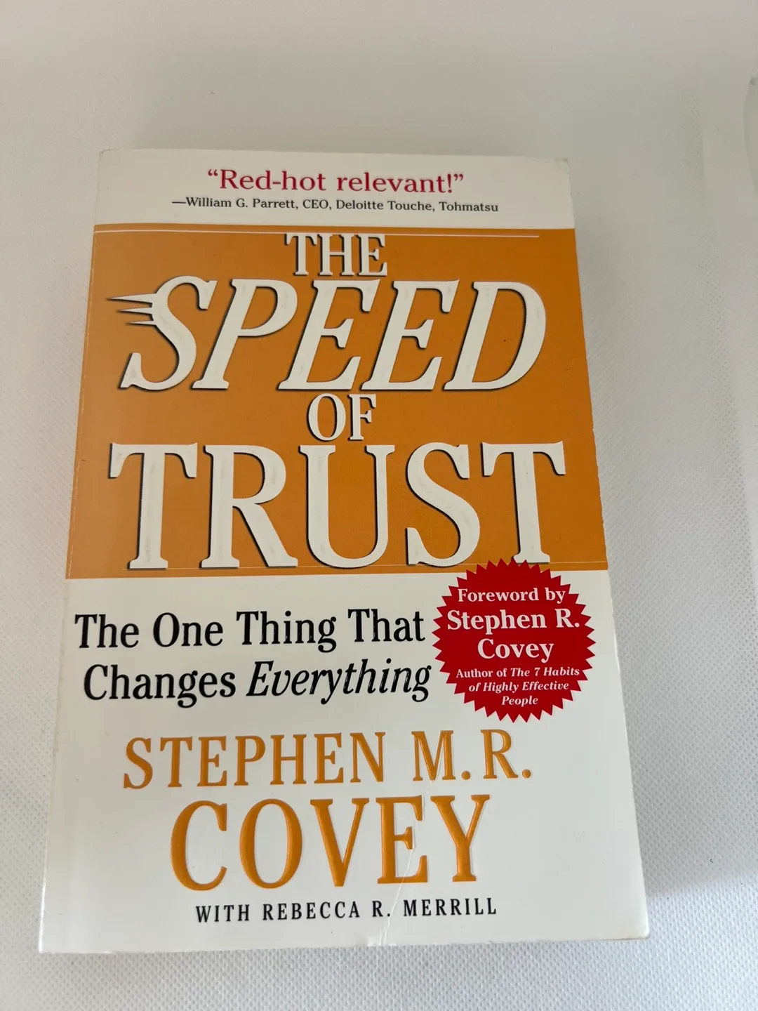 The Speed of Trust by Stephen Covey thumbnail