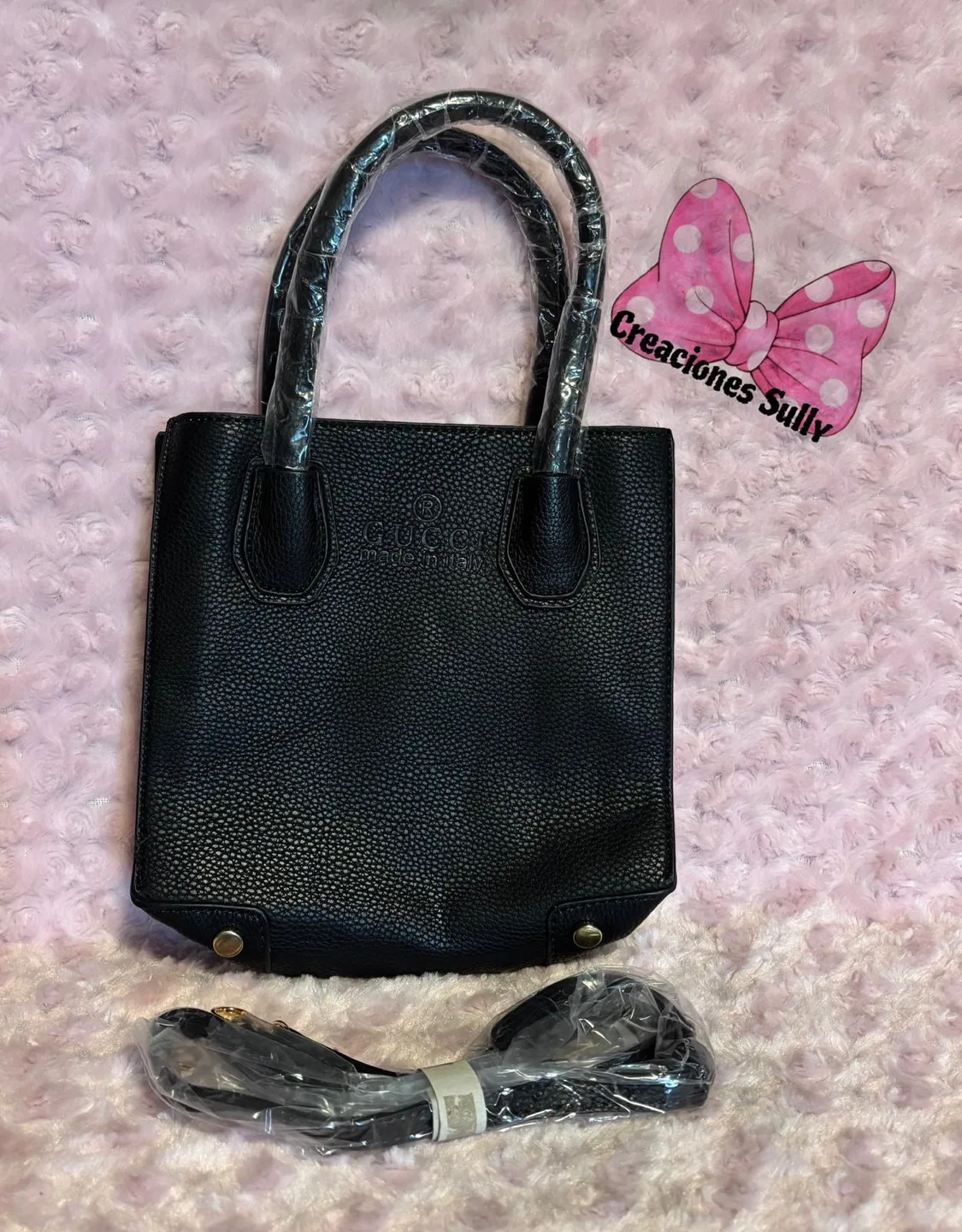 Gucci Black Leather Tote Bag - Like New! thumbnail