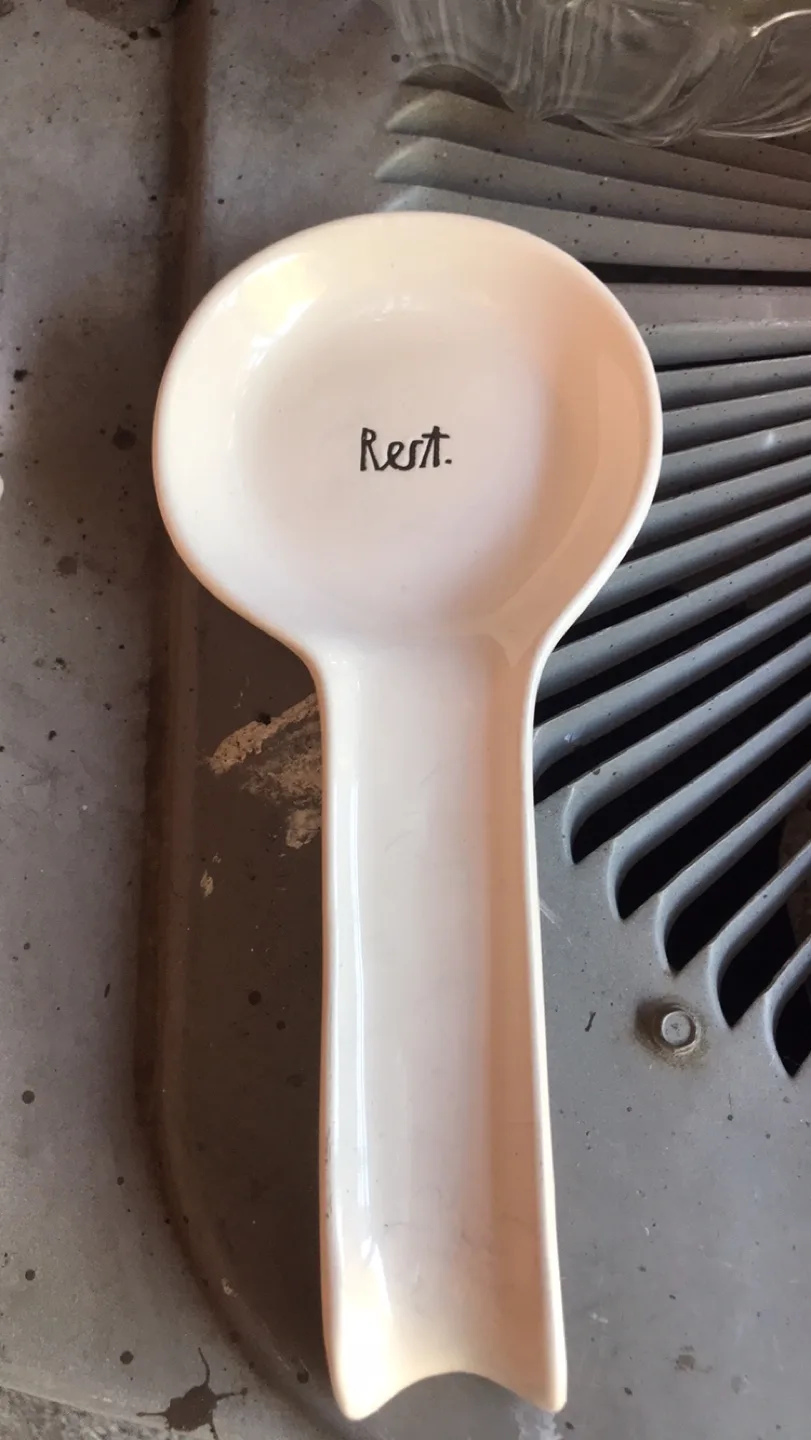 Rae Dunn 'Rest' Spoon Rest thumbnail