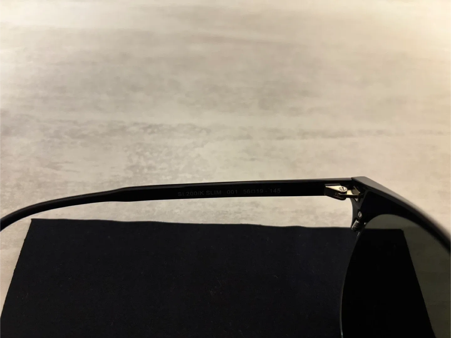 Saint Laurent Unisex Sunglasses (SL 200/K SLIM 001 Black) image indicator(5)