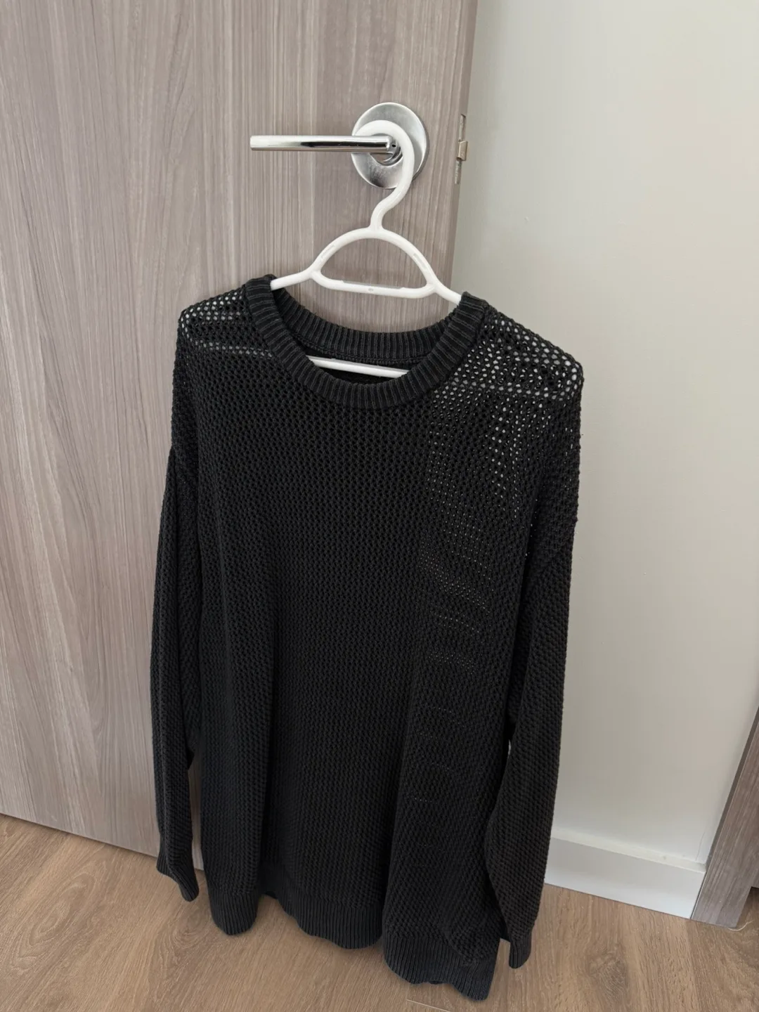 Zara Black Knit Sweater - Size L thumbnail