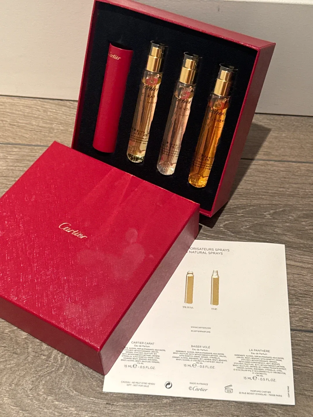 Cartier Perfume Travel Set - 3 x 15mL Sprays thumbnail