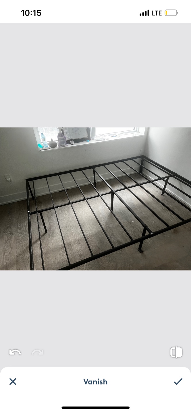 Metal queen sized bed frame