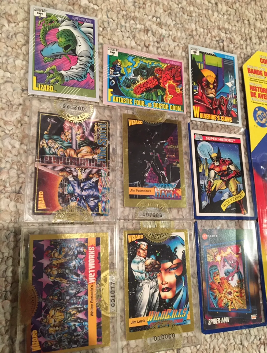 Superman And Batman Figures with Comic Cards image indicator(3)