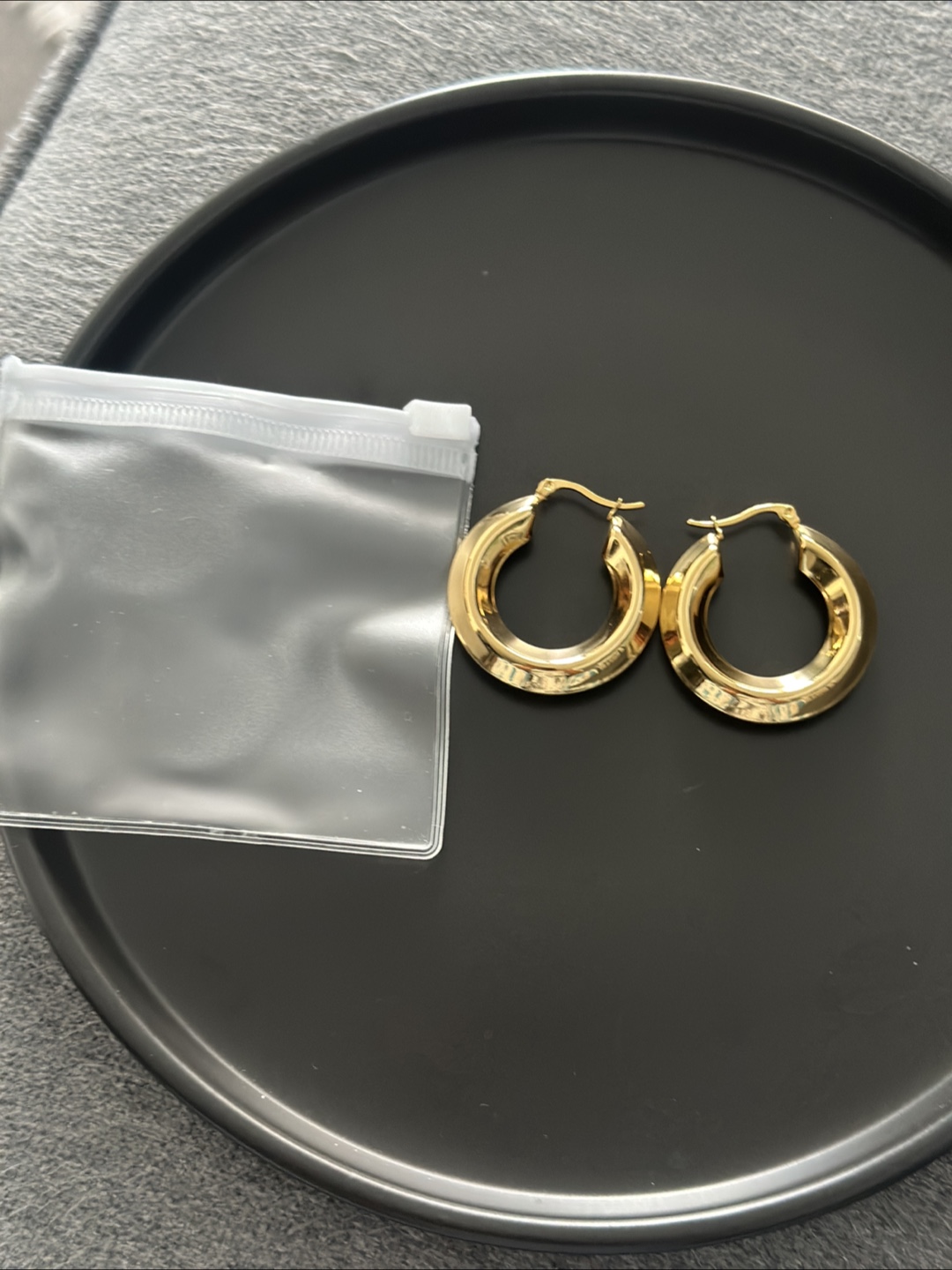 18k Gold plated Hoop Earrings - photo 2