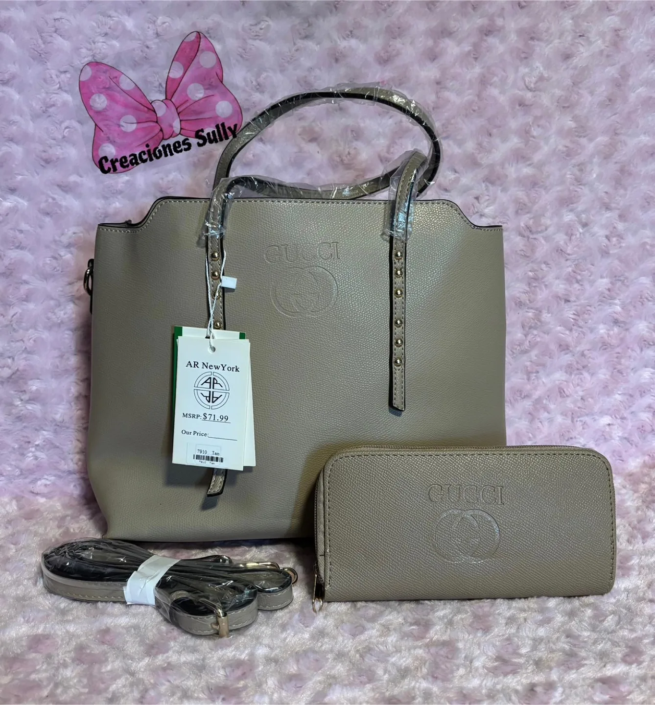 Gucci Style Tote Bag & Wallet Set - AR New York thumbnail