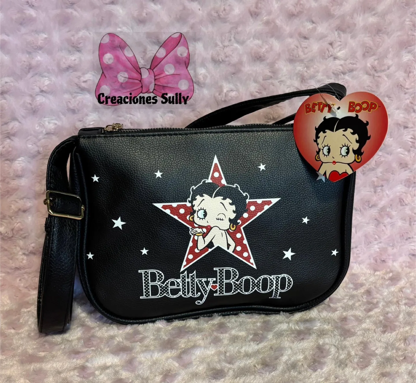 Betty Boop Black Crossbody Bag thumbnail