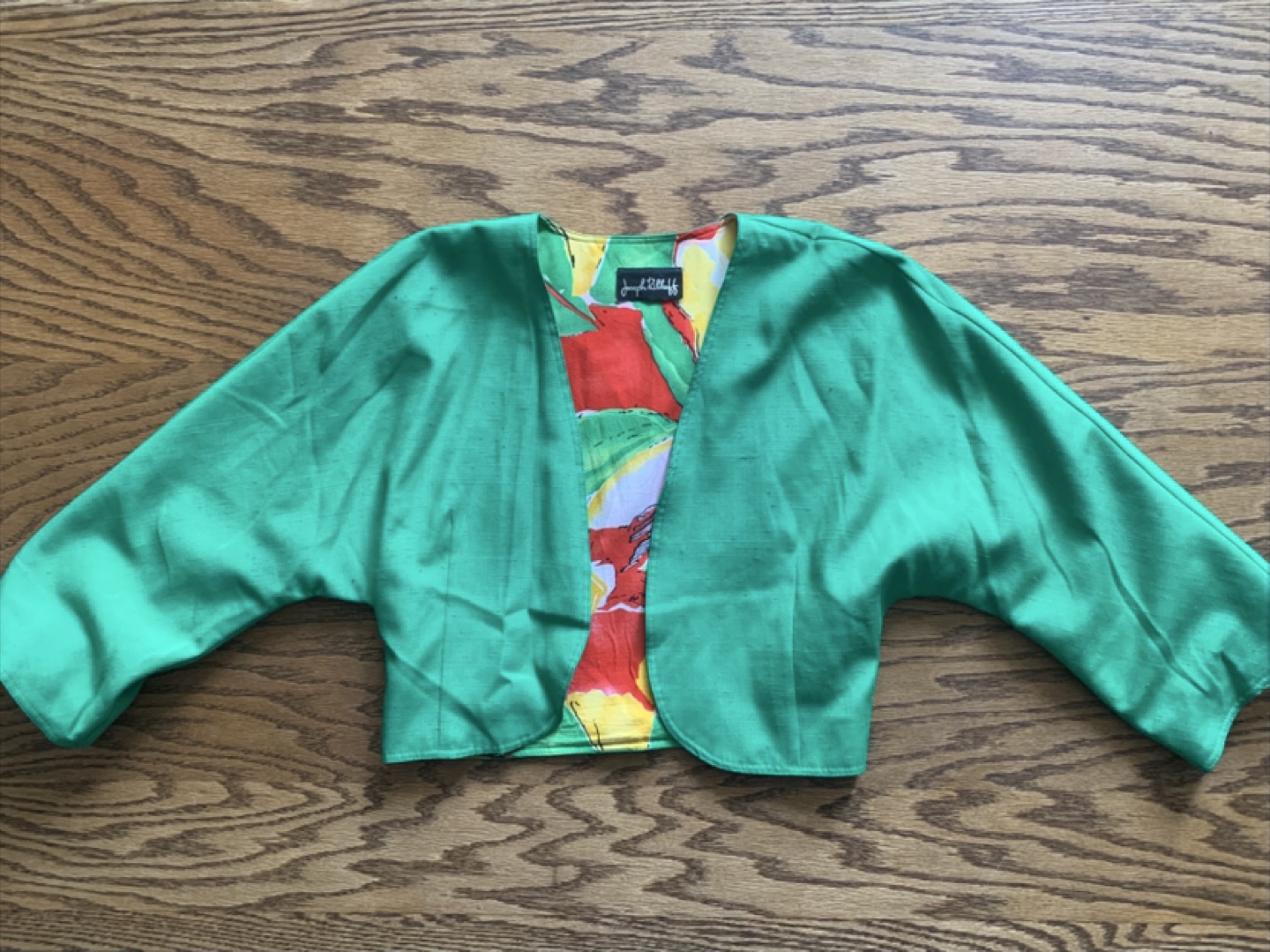 Vintage Joseph Radcliff Green Bolero Jacket
