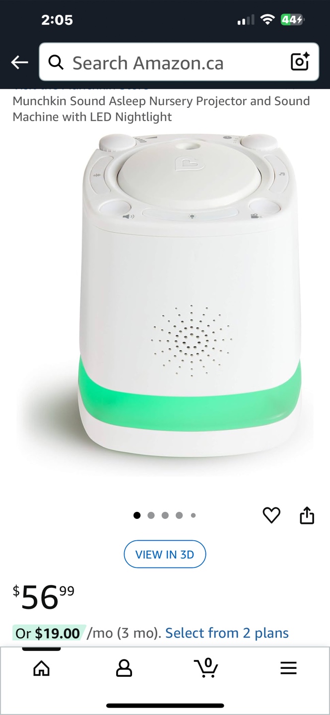 Munchkin Sound Asleep Nursery Projector