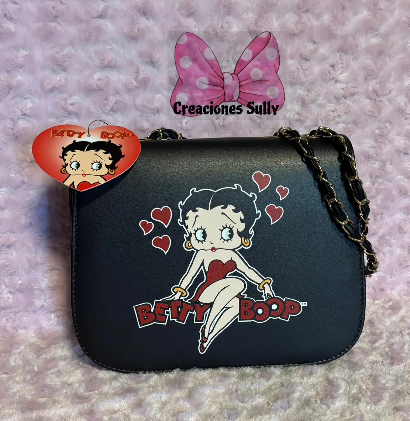 Betty Boop Black Chain Bag thumbnail
