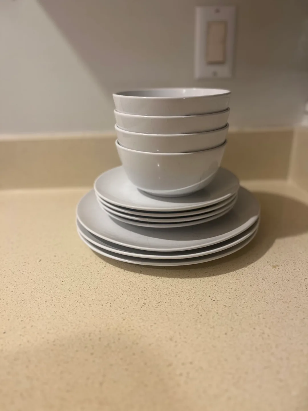 White Dinnerware Set (Plates & Bowls) thumbnail