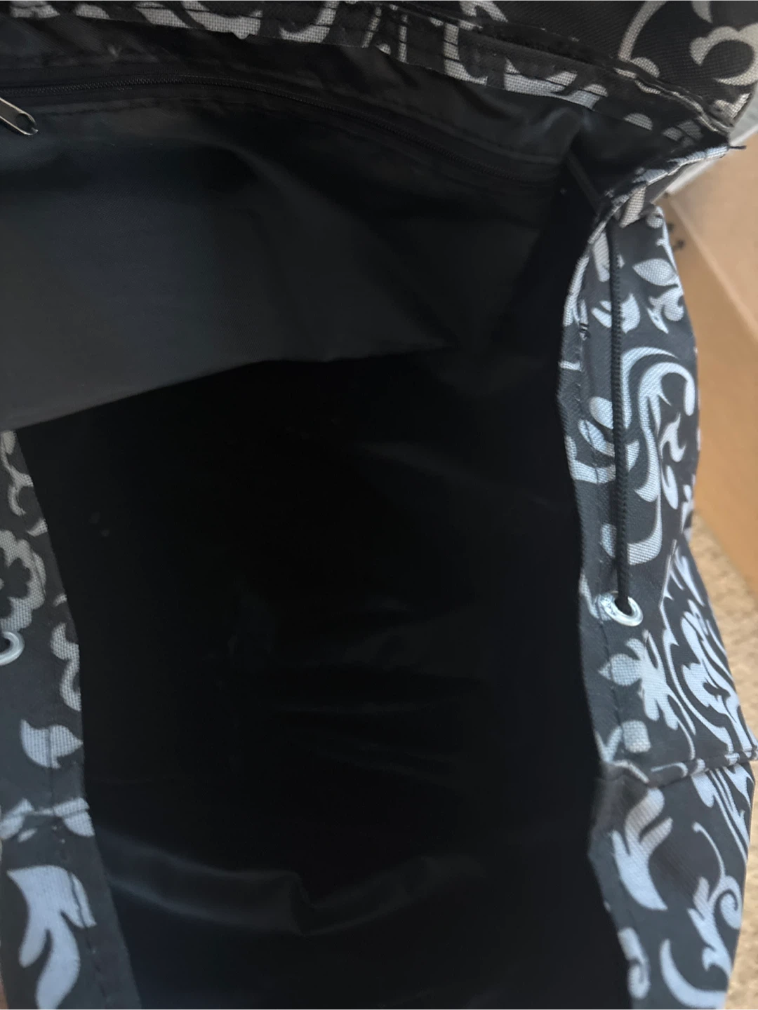Foldable Shopping Trolley Cart - Black & White - photo 3