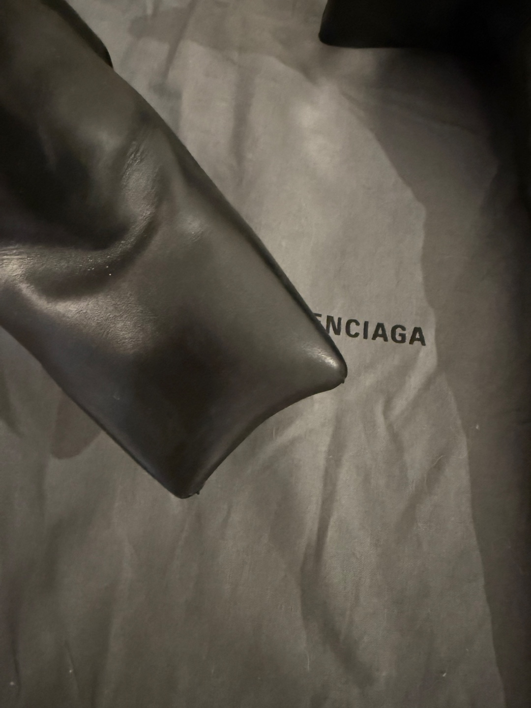 Balenciaga Black Leather Boots - Size 38 - photo 4