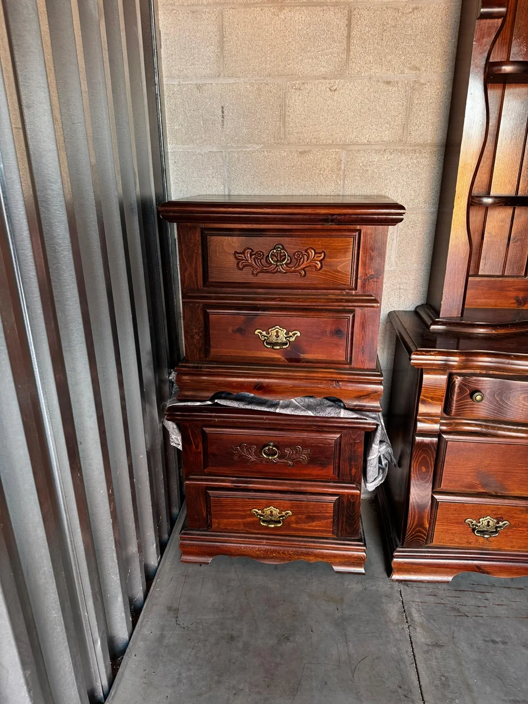 Wooden Bedroom Set - Dresser, Bed Frame, Nightstands image indicator(3)