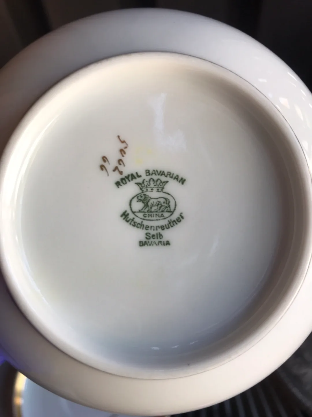 Royal Bavarian Hutschenreuther Soup Bowl & Saucer thumbnail