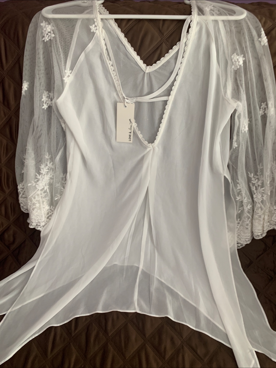 Love & Love White Lace Top - photo 2