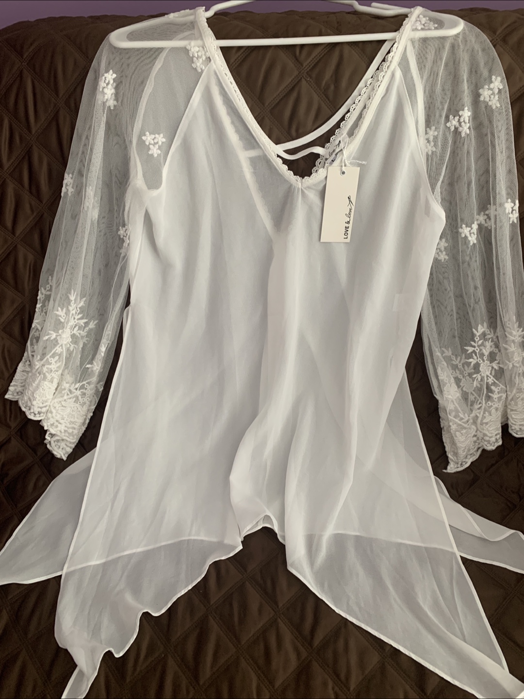 Love & Love White Lace Top