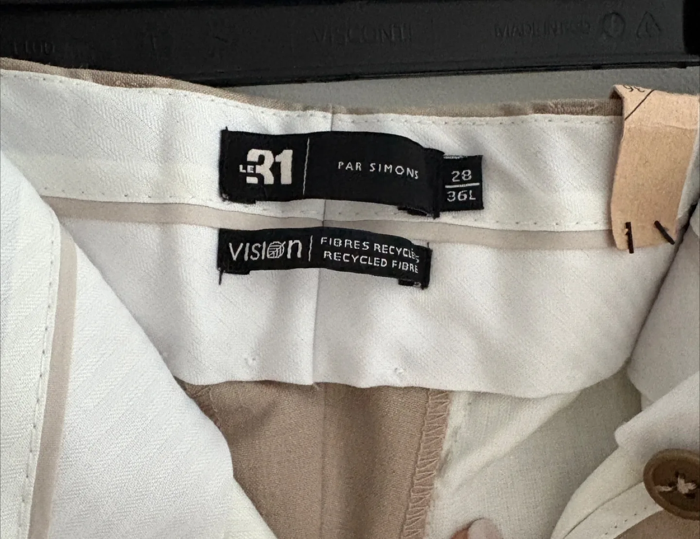 Le 31 Par Simons Beige Dress Pants - Size 28/36L image indicator(2)