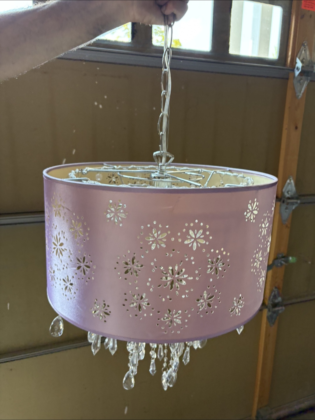 Lilac Chandelier with Crystal Beads-Round - photo 4