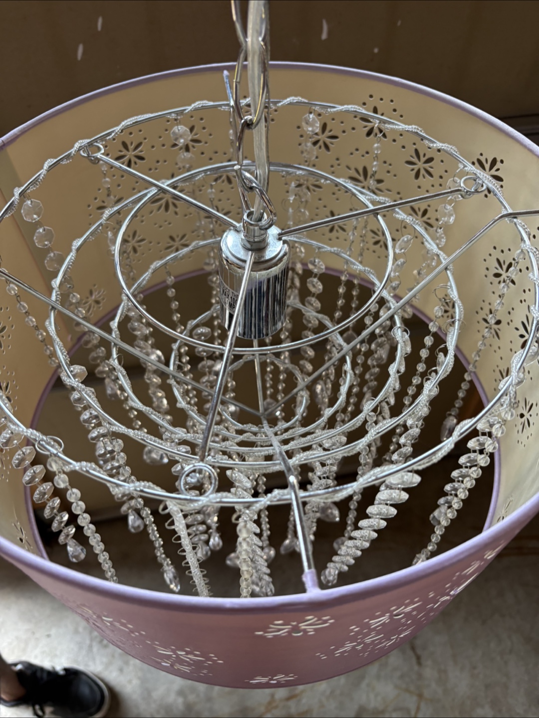 Lilac Chandelier with Crystal Beads-Round - photo 5