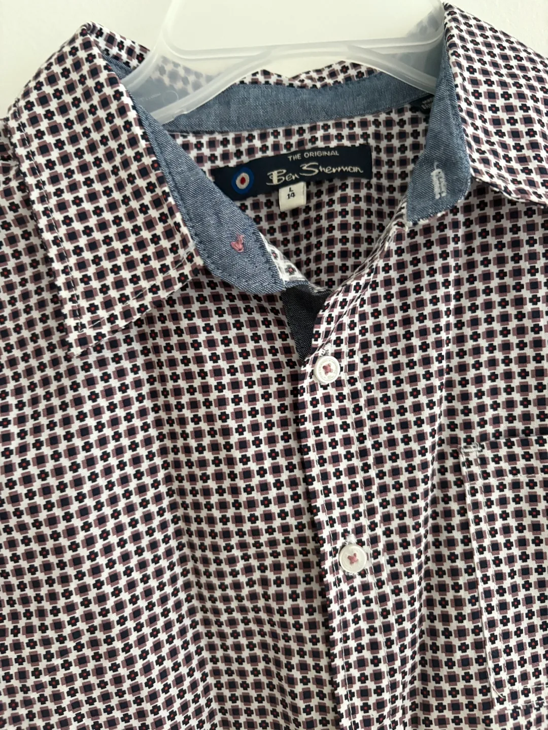 Boys Ben Sherman Button-Down Shirt - Size L (14) thumbnail