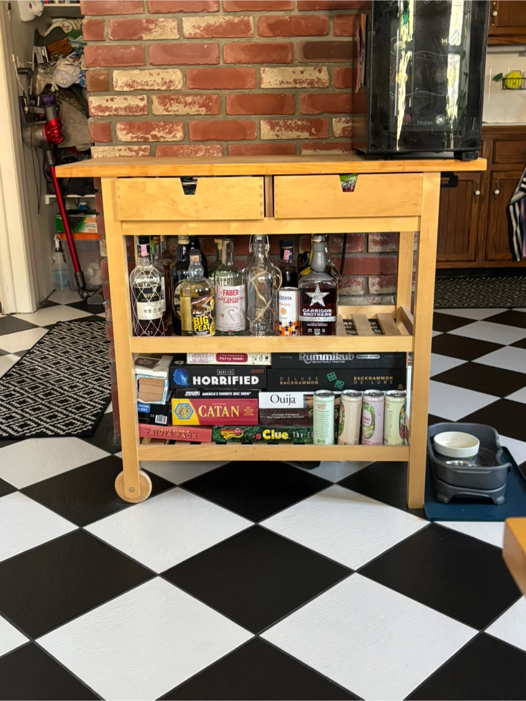 Wooden Kitchen Bar Cart - photo 2