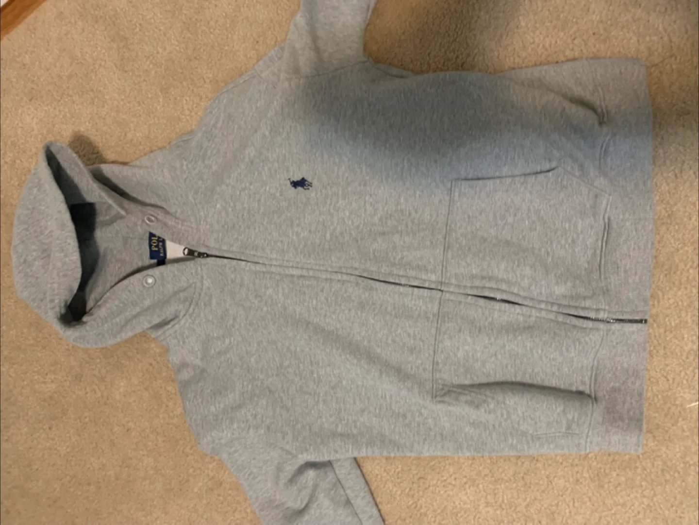 Polo Ralph Lauren Grey Hoodie - Size M