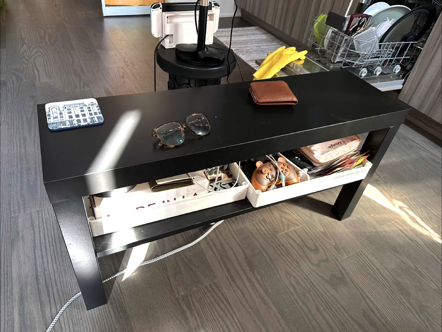 IKEA Black TV Table