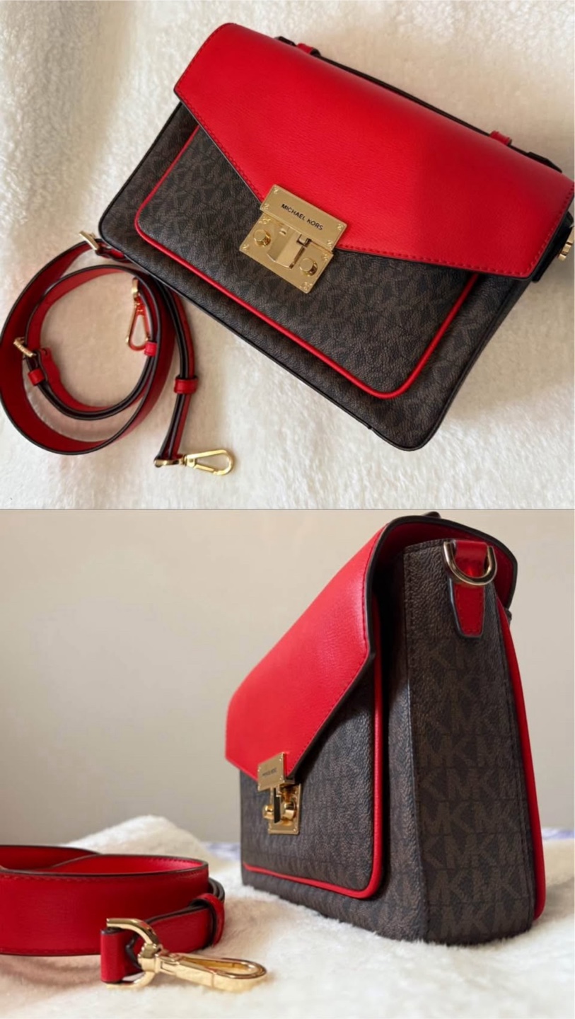 Michael Kors Brown/Red Handbag