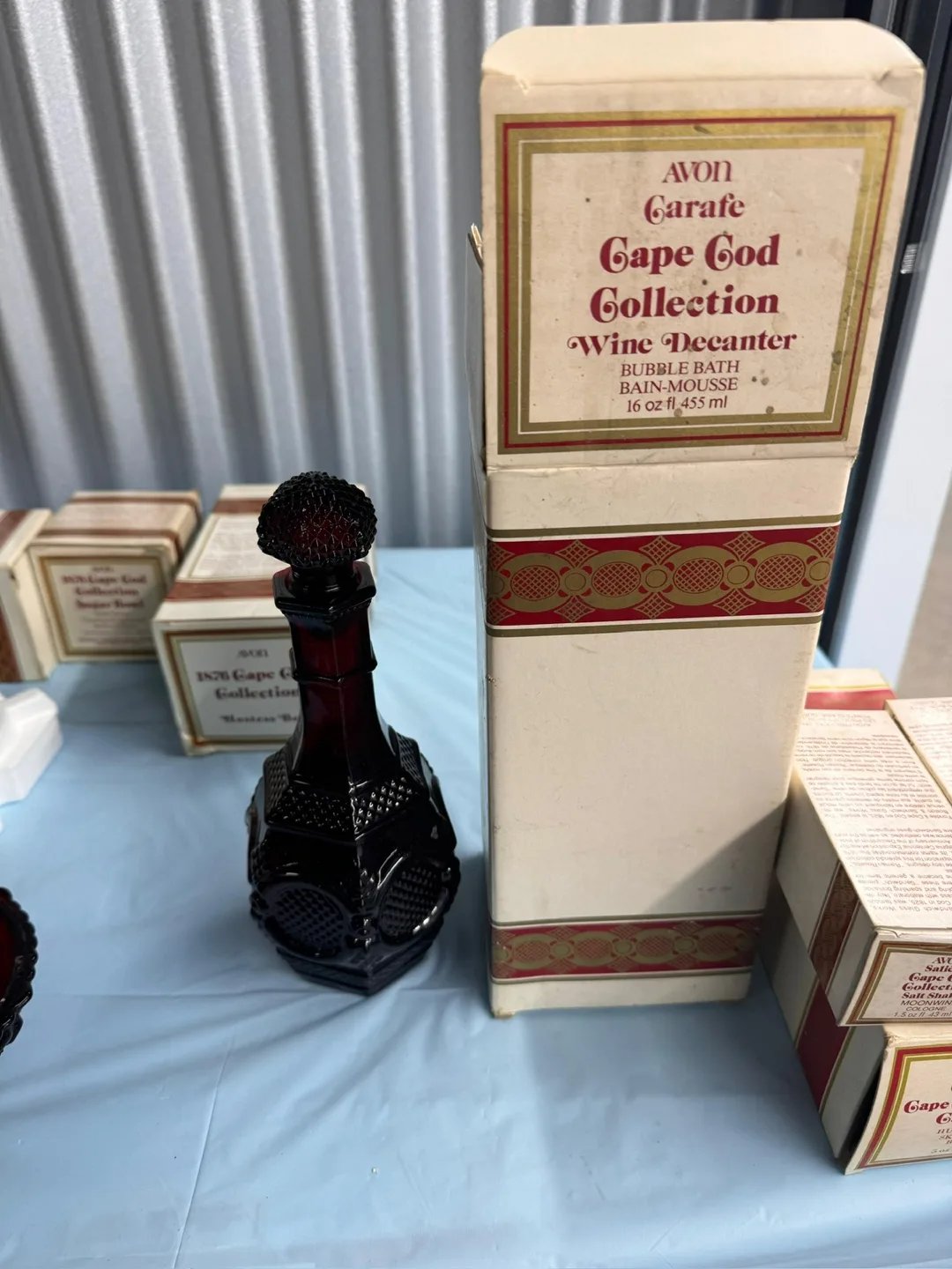 Avon Cape Cod Collection Red Glassware image indicator(9)