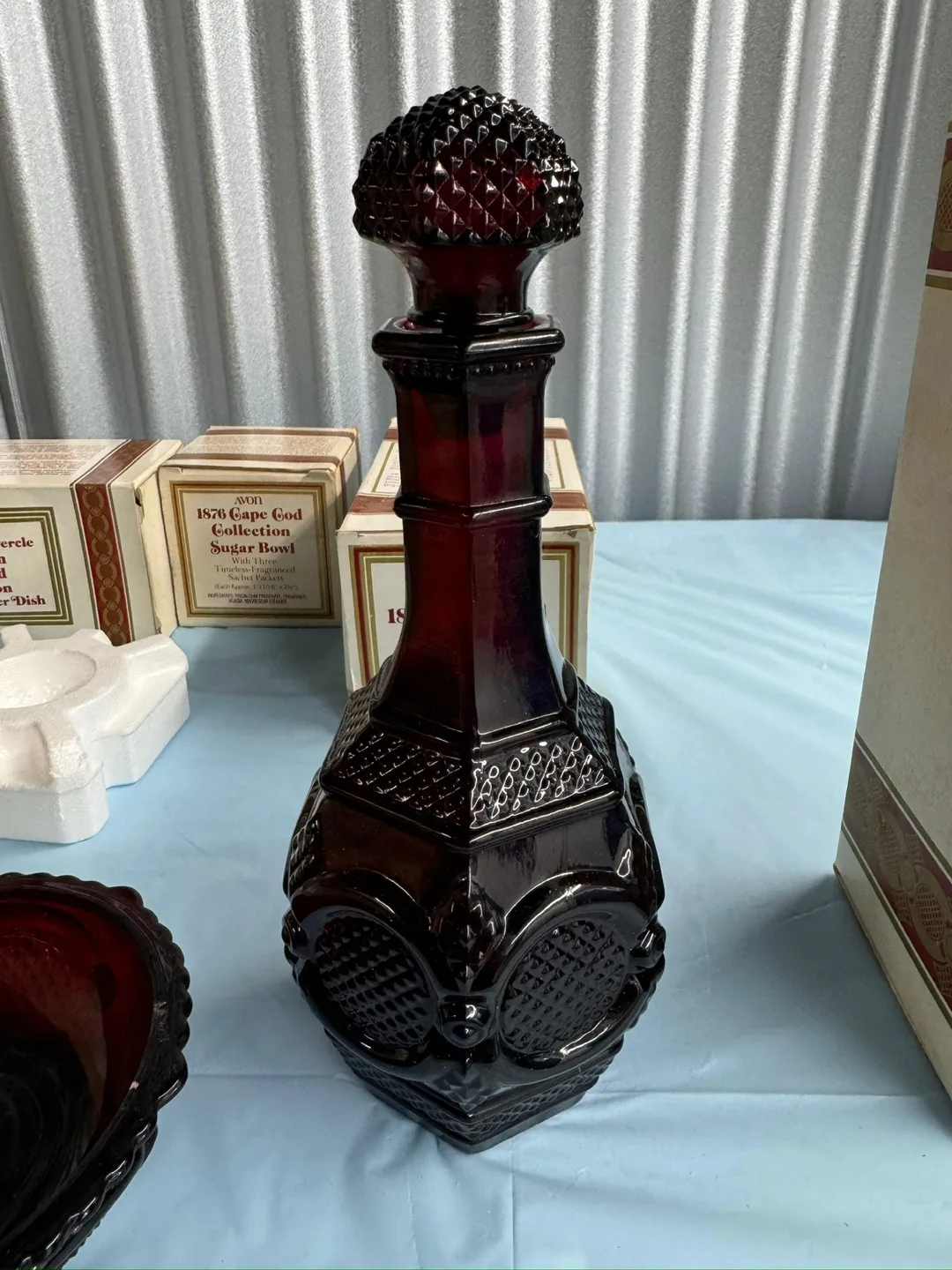 Avon Cape Cod Collection Red Glassware image indicator(7)
