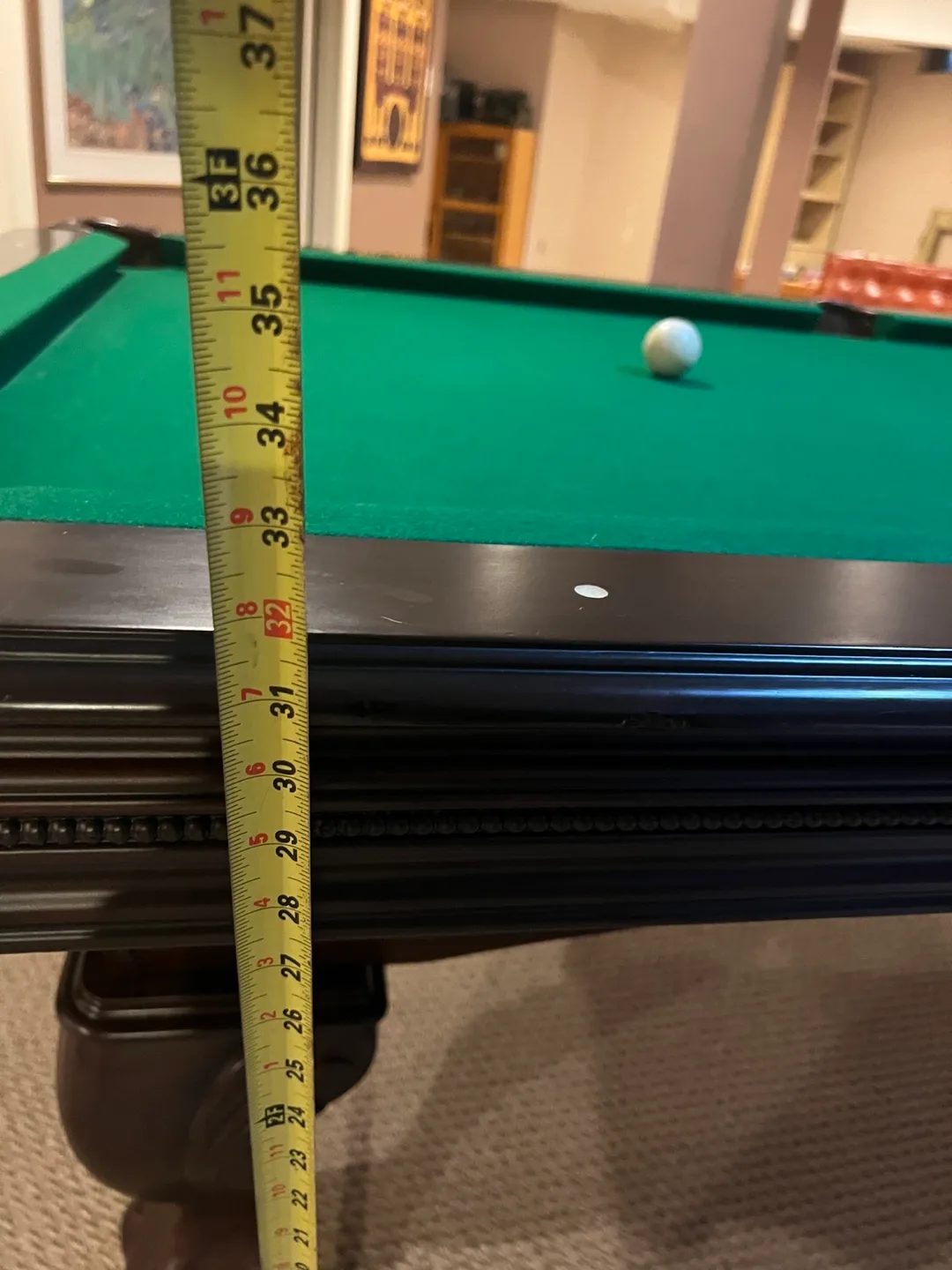 High-End AMF Billiards Table with Slate Bed & Accessories image indicator(9)