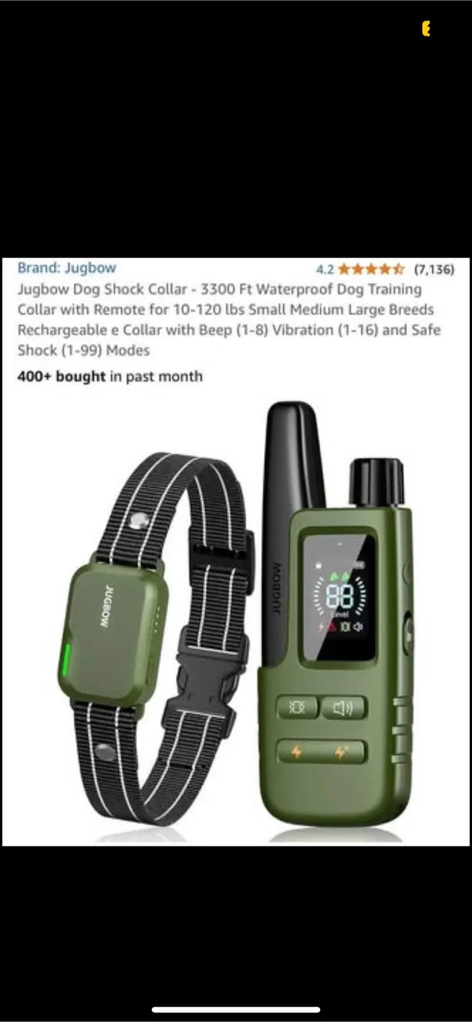 Jugbow Dog Training Collar - Green image indicator(4)