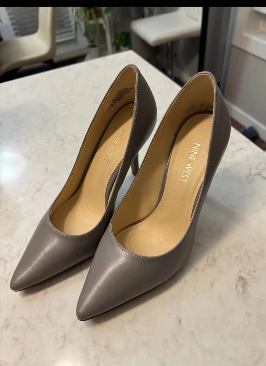 Nine West Grey Heels thumbnail
