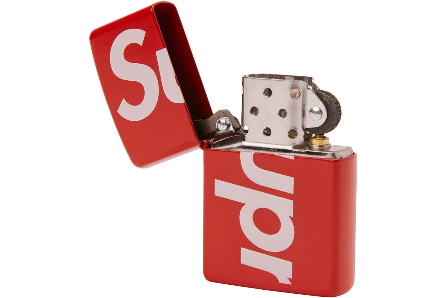 New Supreme Zippo Lighter - Red thumbnail