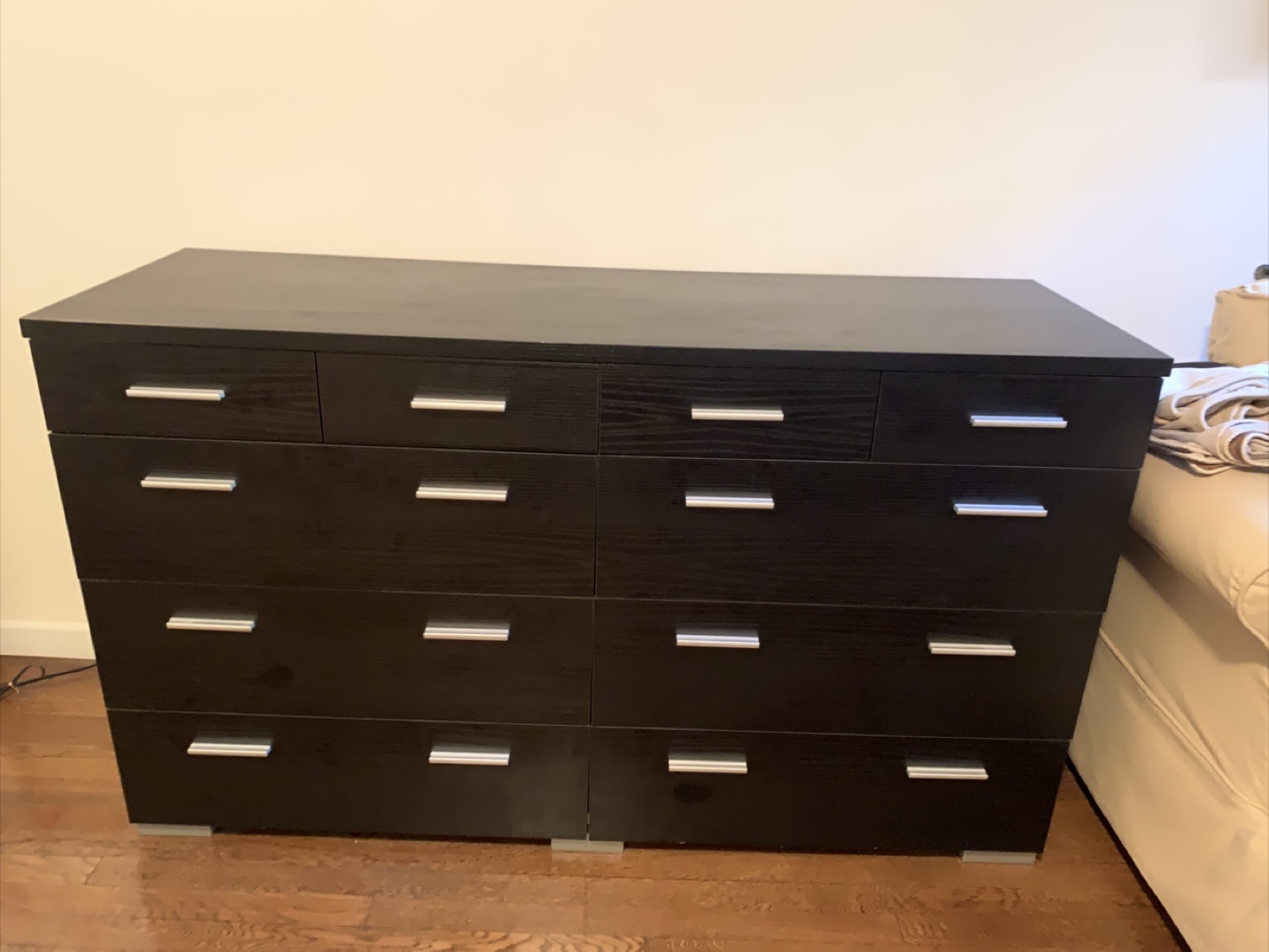 IKEA chest of drawers - Mocha with silver handles - photo 2