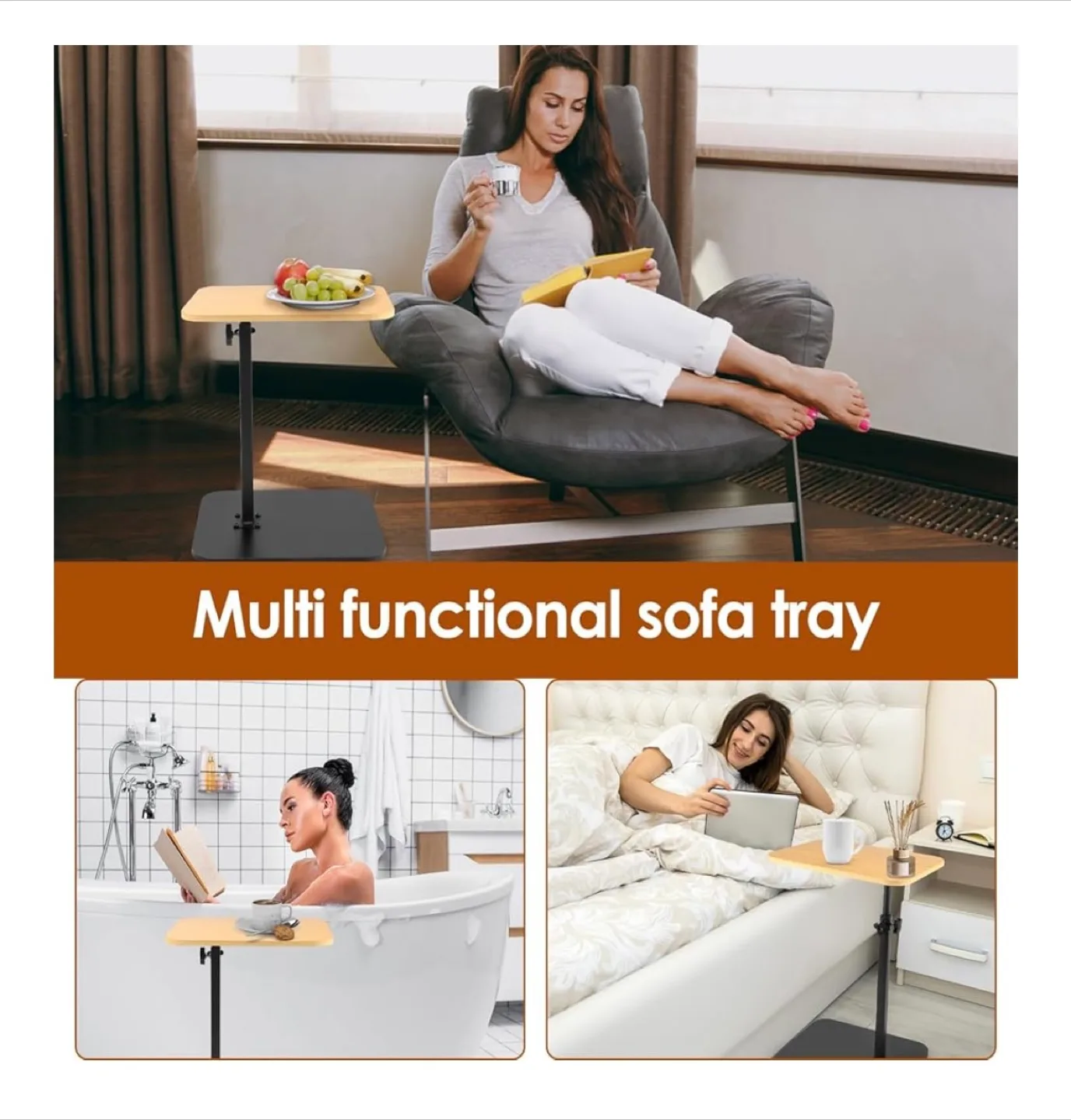 Adjustable Height Laptop/Side Table image indicator(7)