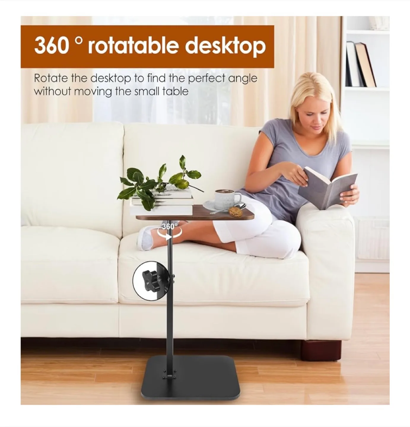 Adjustable Height Laptop/Side Table image indicator(8)