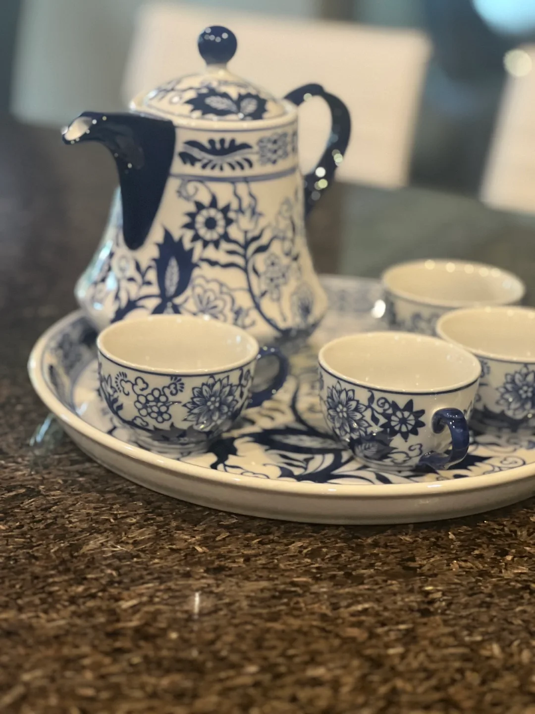 Bombay Tea Set - Blue and White thumbnail