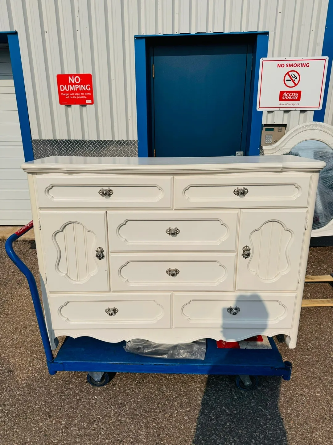 Cream Dresser with Mirror thumbnail