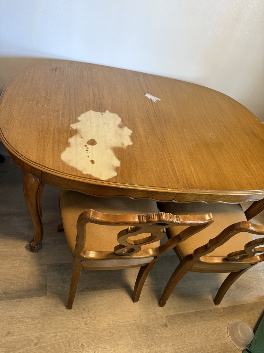Vintage Dining Table & Chairs Set(4 chairs)