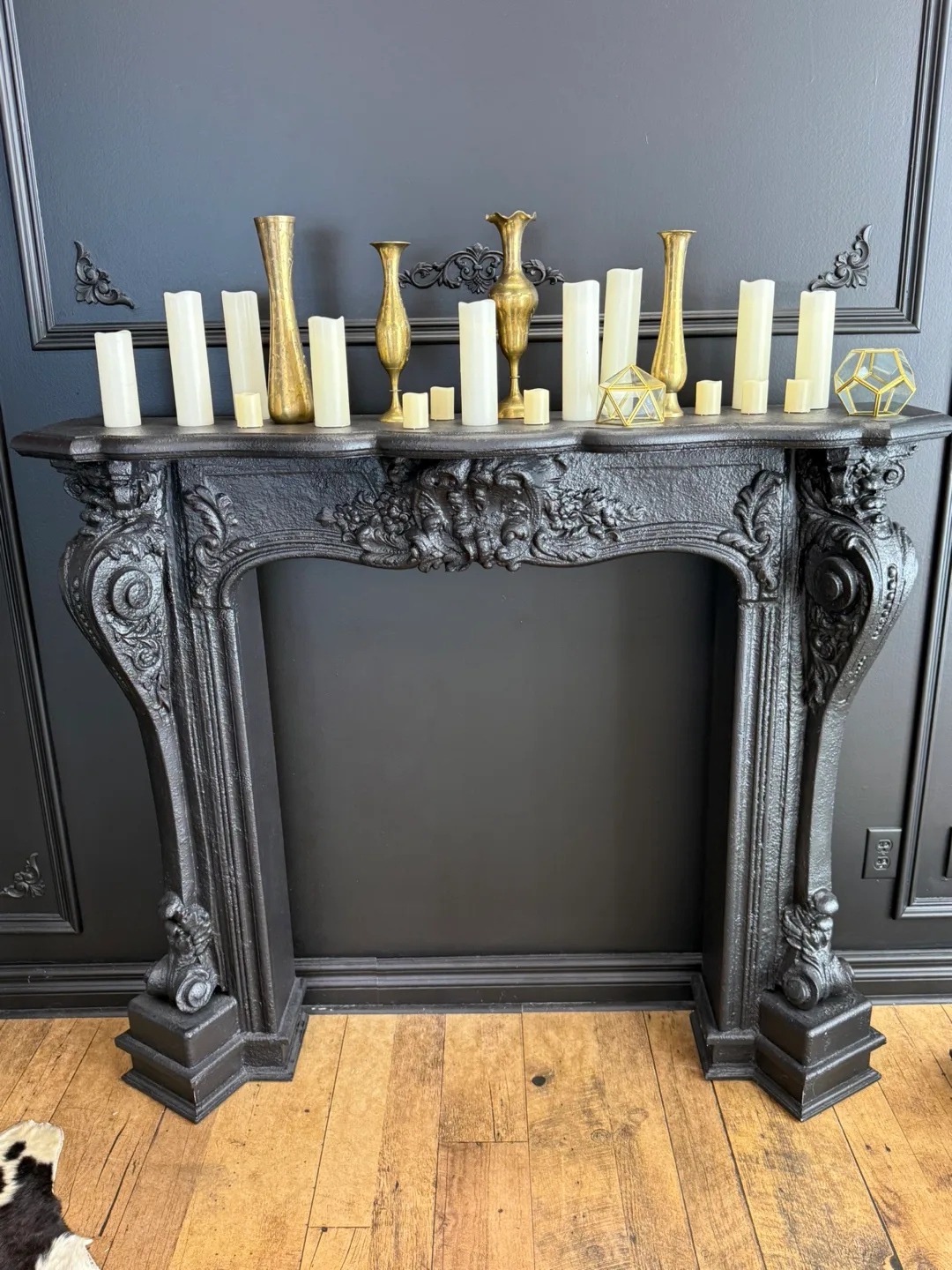 Wayfair Black Fireplace Mantel thumbnail