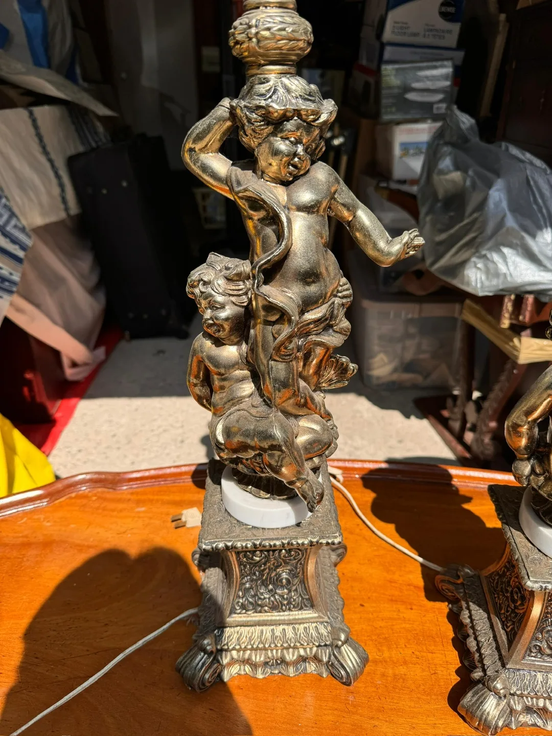 Vintage Style Candlestick & Angel Lamps thumbnail