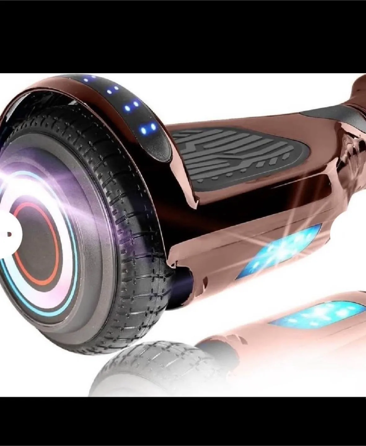 XPRIT 6.5' Self Balancing Hoverboard , Certified (Chrome black image indicator(2)