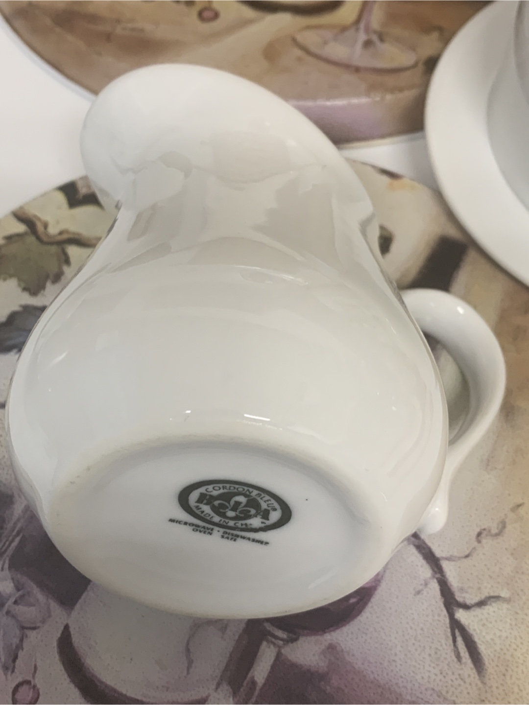 White Ceramic Small Pitcher & Butter Dish - photo 3