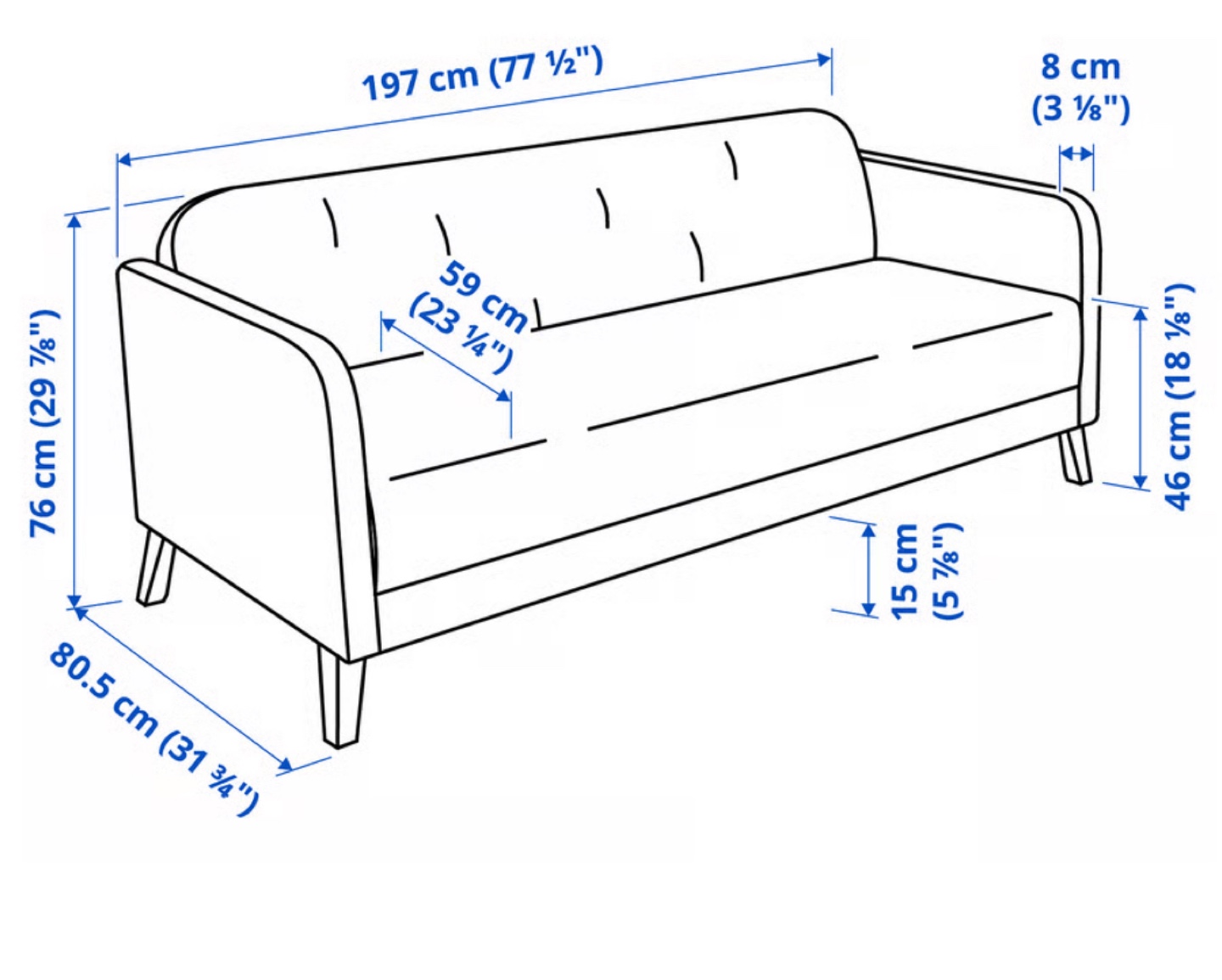 3 Seater Sofa - photo 4